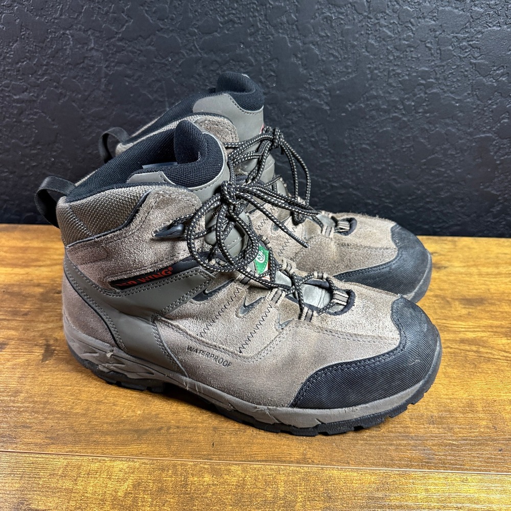 Red Wing Tradesman 3561 Brown Suede Waterproof Safety Toe Work Boots Mens 9.5 E2